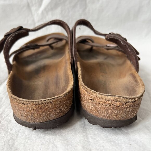 Birkenstock sandals Mayari Mocha felt straps toe loop 37 6 6.5 Wide birko flor - Picture 4 of 13